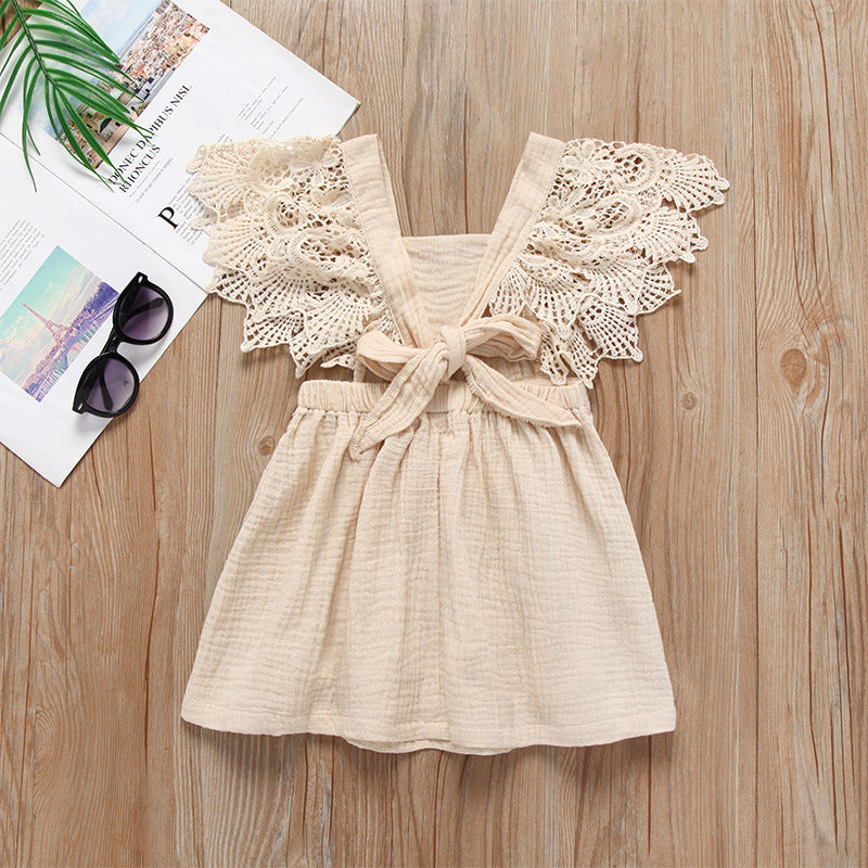 Girl Lace Suspender Dress