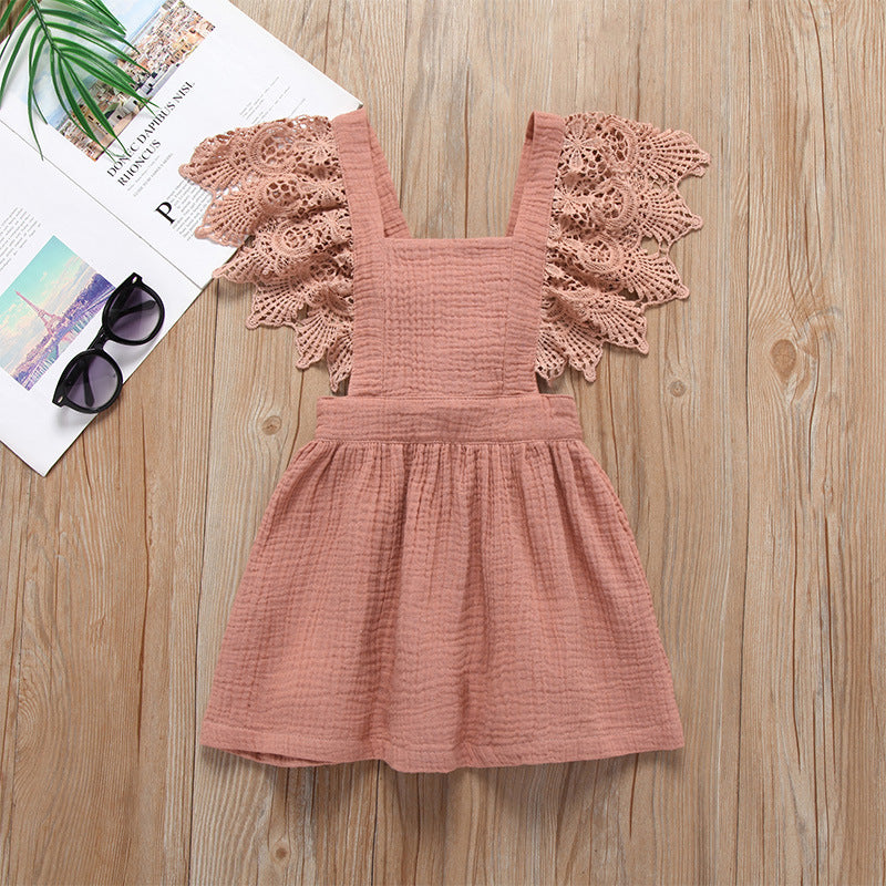 Girl Lace Suspender Dress