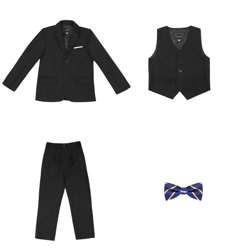 Boys Solid Color Nice Suit And Tie