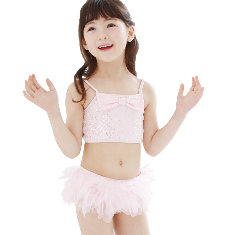 Girls lace tutu 2pc swimsuit