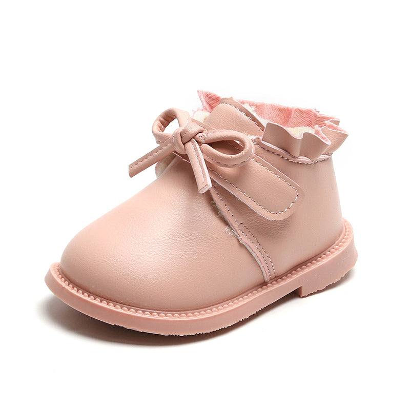 Girls toddlers Low Fur inside Boot