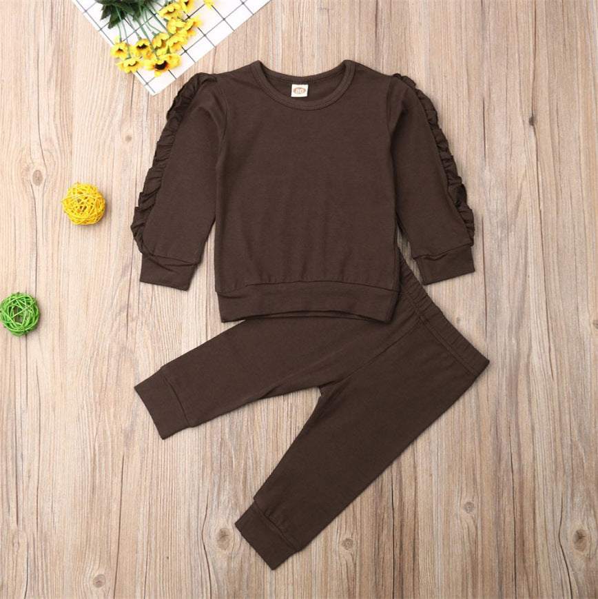 Baby Girls Ruffle Long Sleeve 2pc