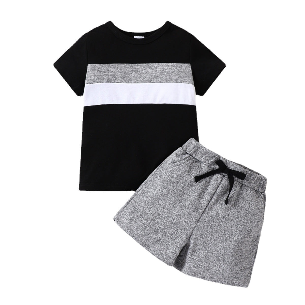 Boys Crew Neck Short-sleeved Set