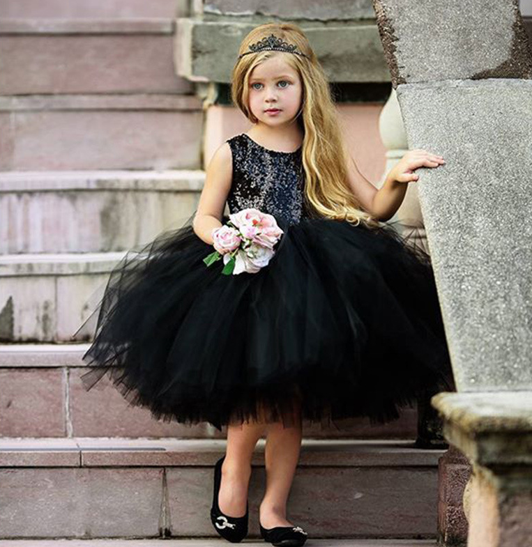 Princess Flower Girl Solid Color Tutu Style Party Dress