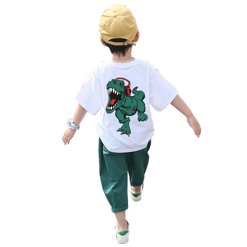 Boys Summer style Dinosaur Short Sleeve 2pc Set