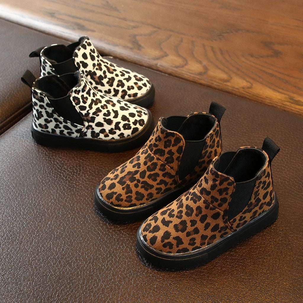 Cheetah fashion Girls Martin Boots