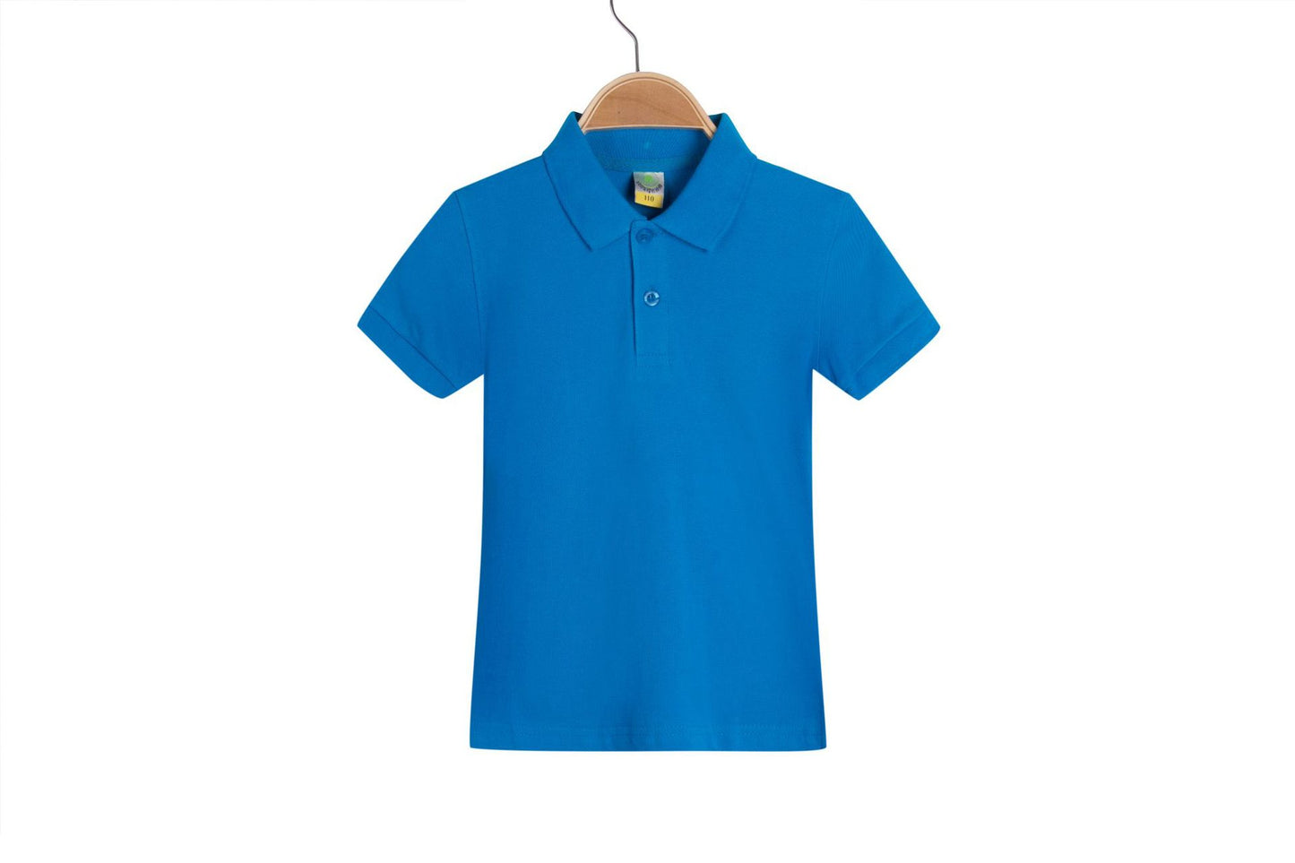 Childrens solid colored Collar T-shirt