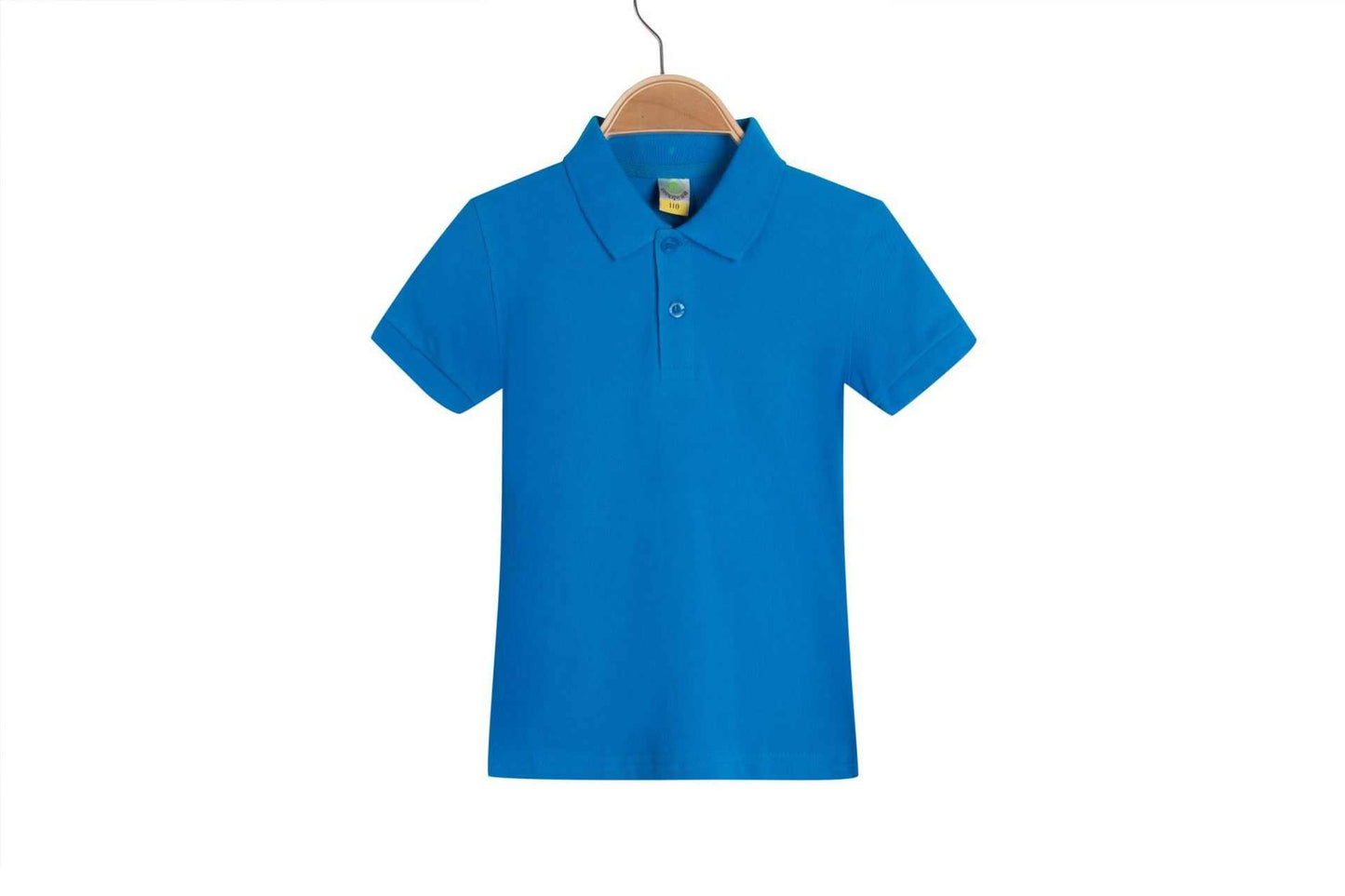 Childrens solid colored Collar T-shirt