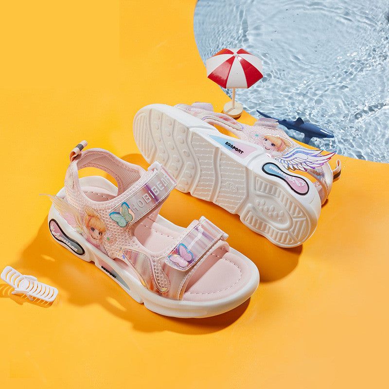 Girls Cartoon Breathable Sandals