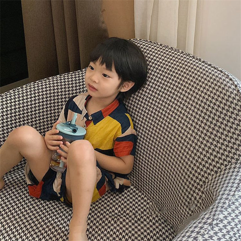 Boys Fashion pattern 2pc Set