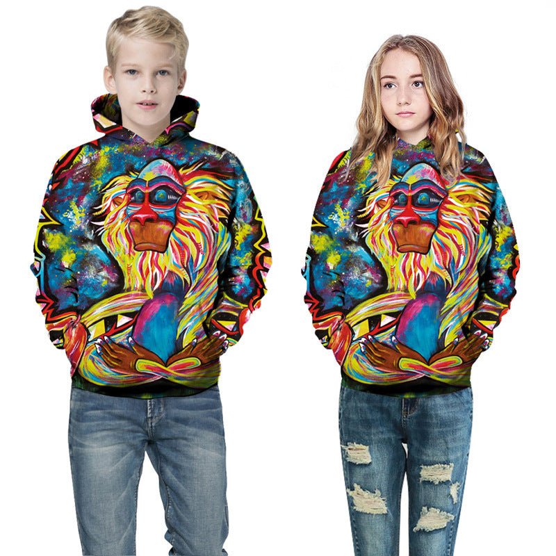 Digital Printed Children's Hooded Sweater