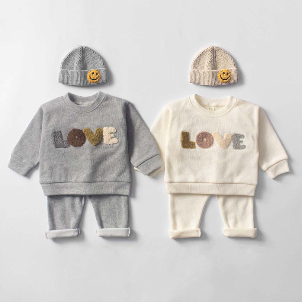 Love Sweatsuit Wool Infant 2pc Set