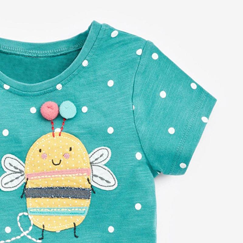 Summer Cotton Round Neck Short-sleeved T-shirt