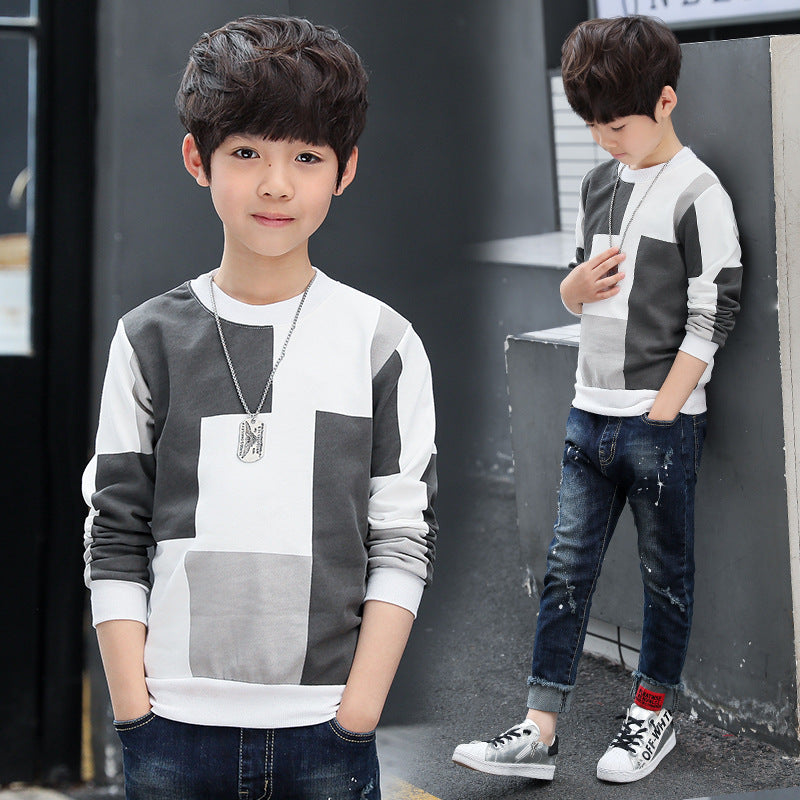 Big Boys' Autumn Long-sleeved T-shirt