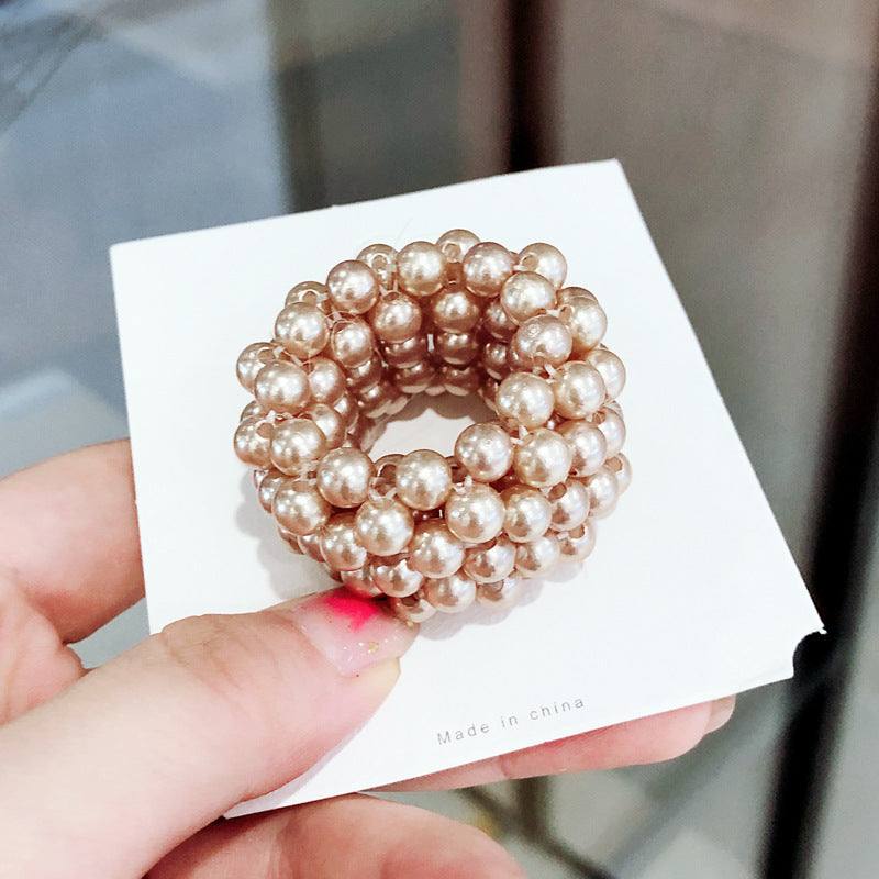 Pearl Hair Band Wide Rubber Bands