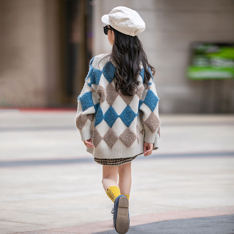 New Spring And Autumn Net Style Sweater Coat