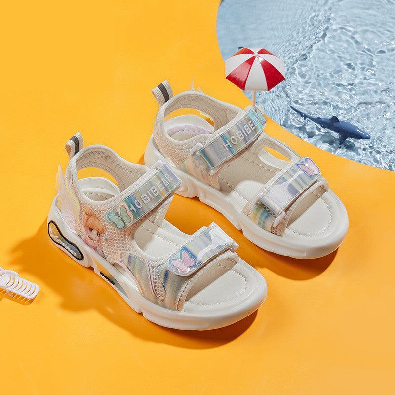 Girls Cartoon Breathable Sandals