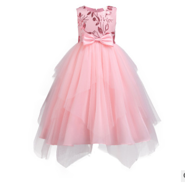Girls Solid Color Prom Pageant, Wedding, Dresses