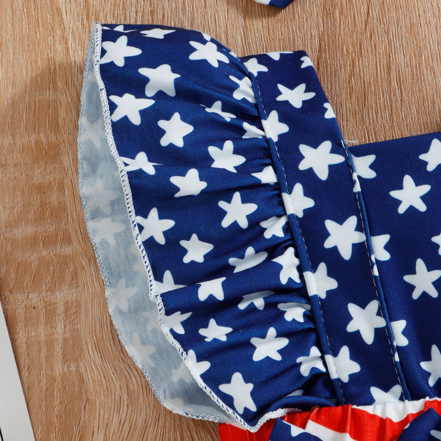 Stars & Stripe Double Butterfly Romper