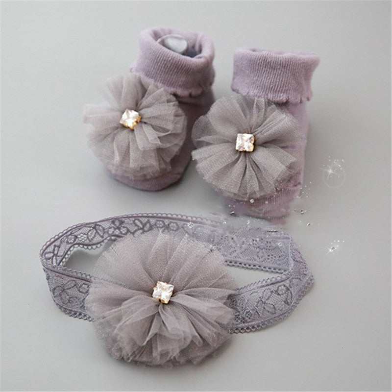 Baby Girls socks and headband set