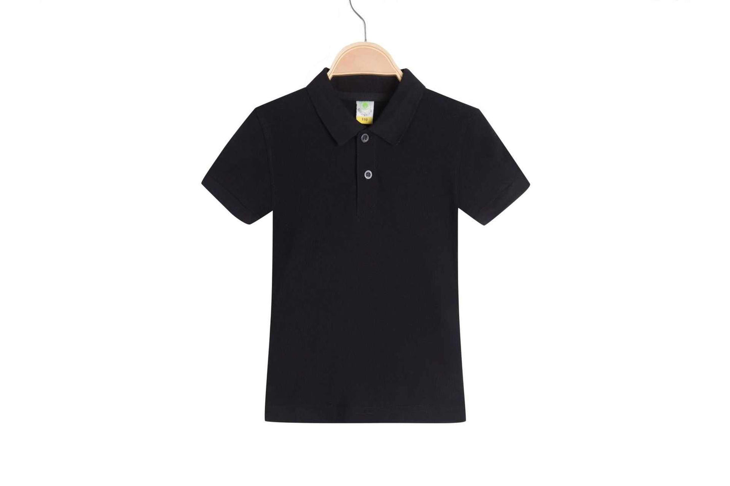 Childrens solid colored Collar T-shirt