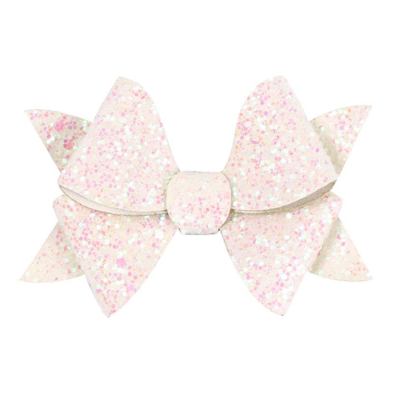 Children's Windmill Bow Glitter Hairpin