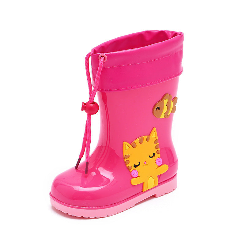 Boys And Girls Rain Resistant Warm Boots