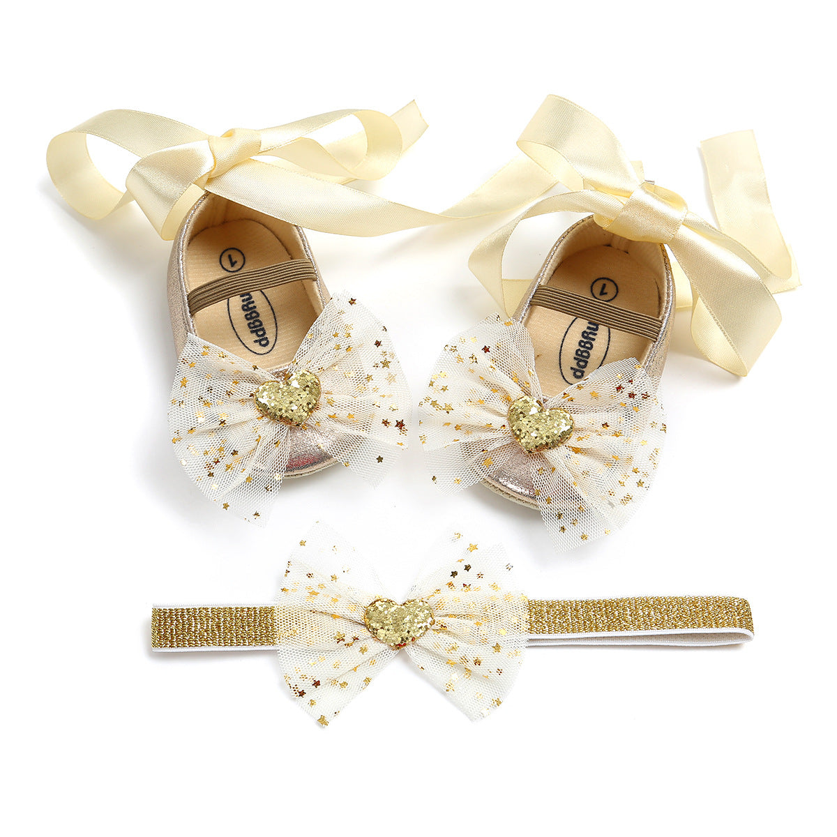 Cute butterfly Baby shoes With Headdress