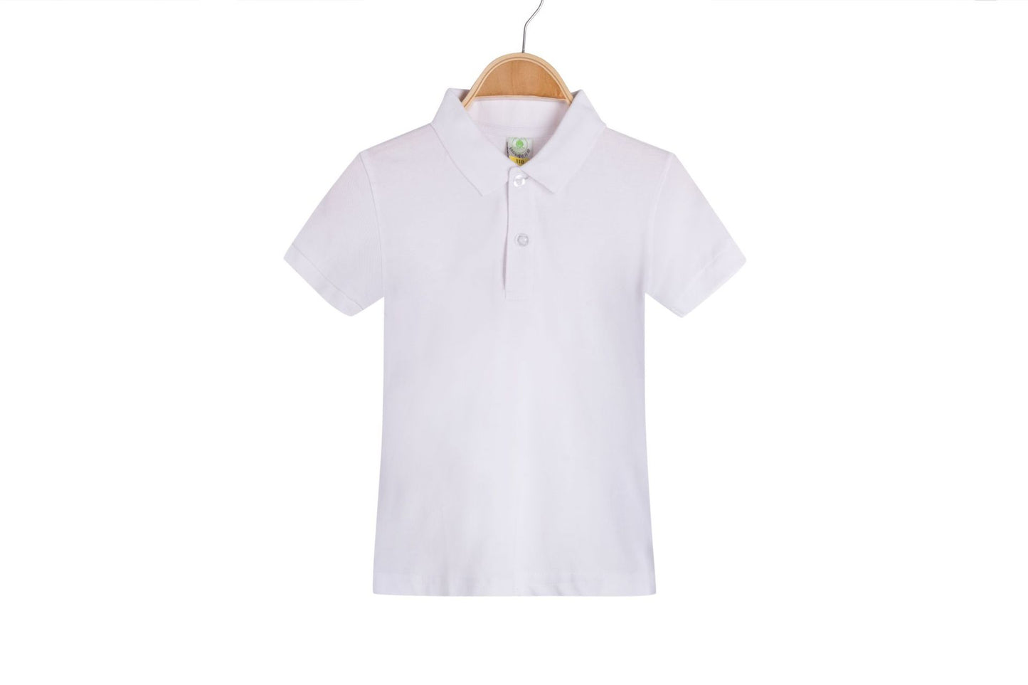 Childrens solid colored Collar T-shirt