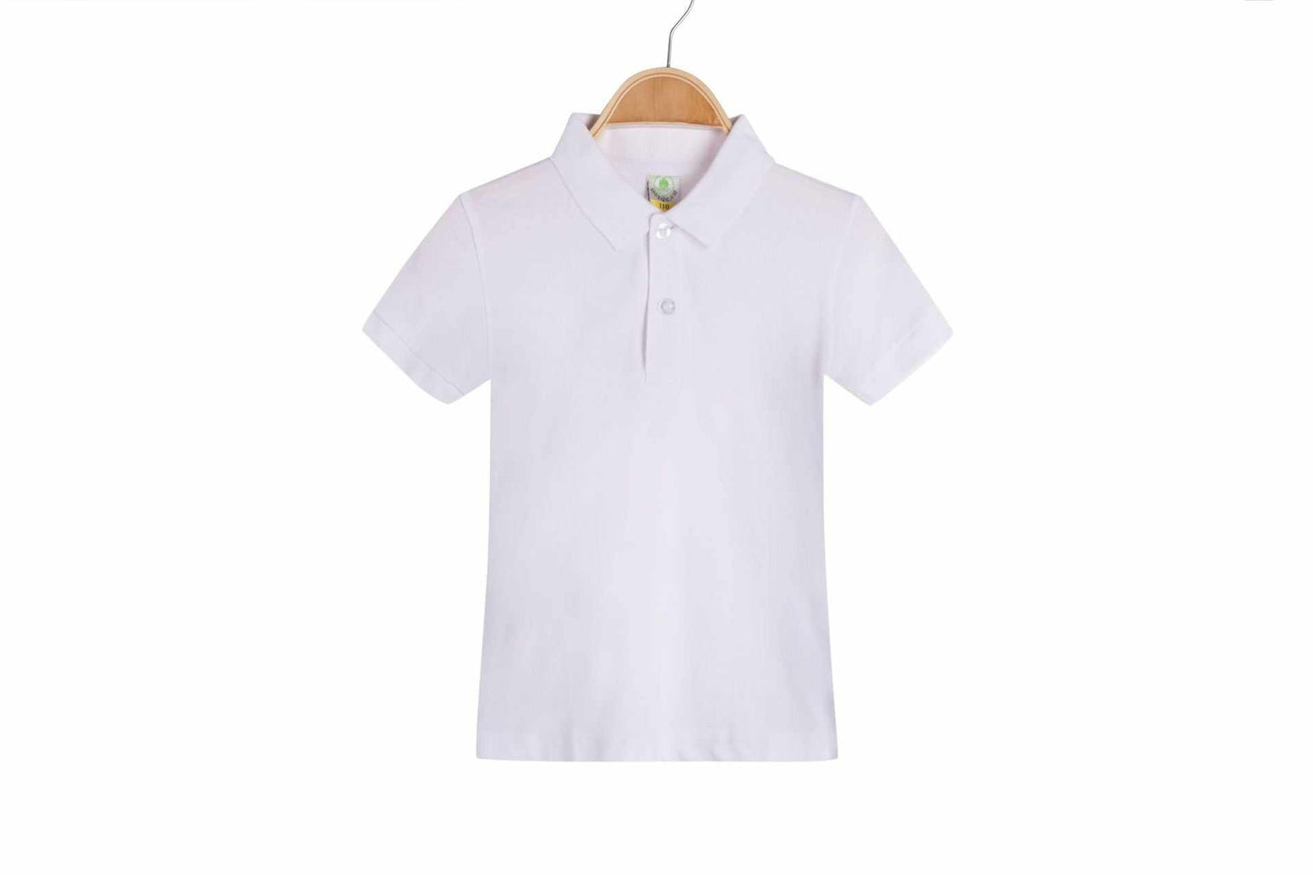 Childrens solid colored Collar T-shirt