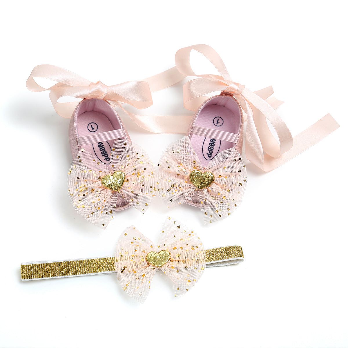 Cute butterfly Baby shoes With Headdress