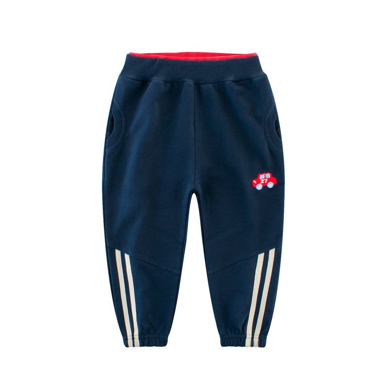 Boys Car Joggers - Stylish & Comfortable Cotton Pants