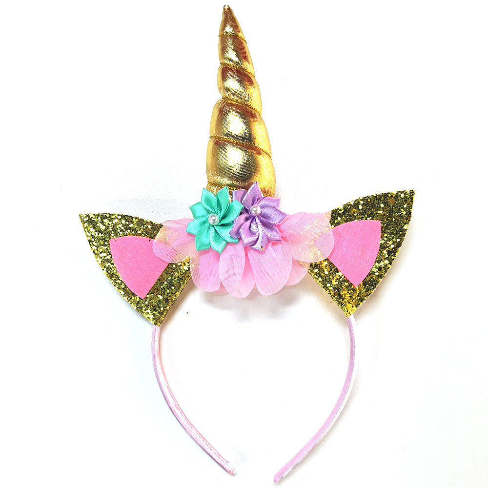 Princess Rainbow Mesh Unicorn Headband
