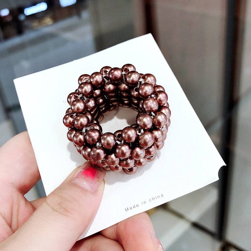 Pearl Hair Band Wide Rubber Bands