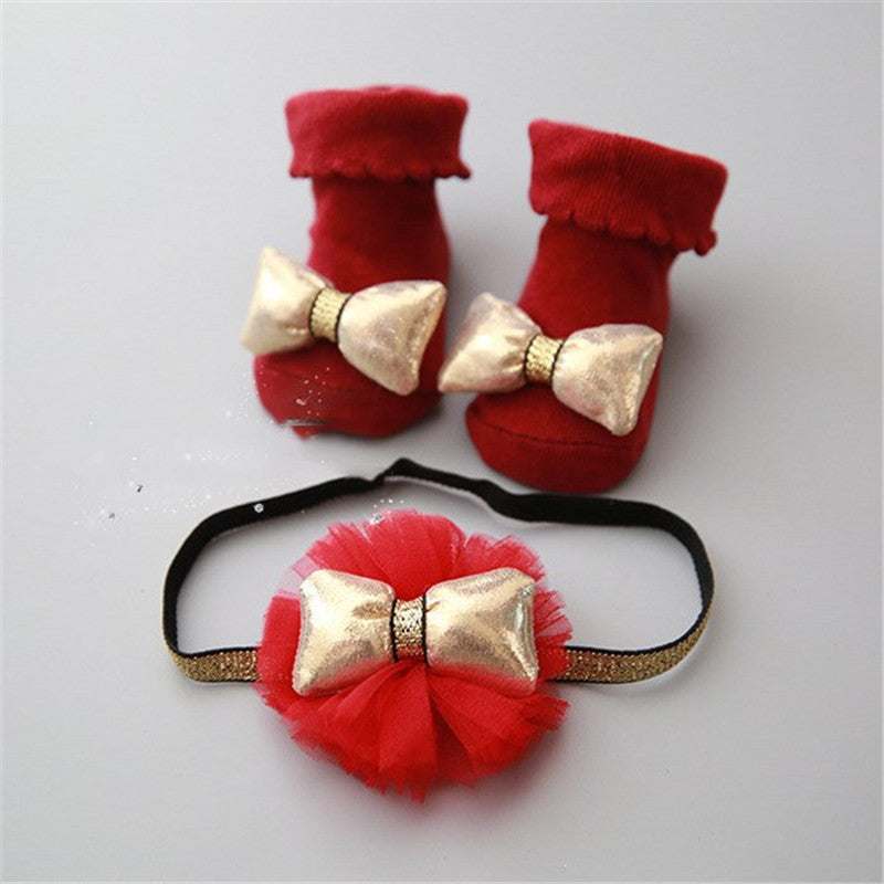Baby Girls socks and headband set