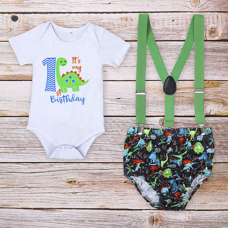 Baby Boy Birthday Romper