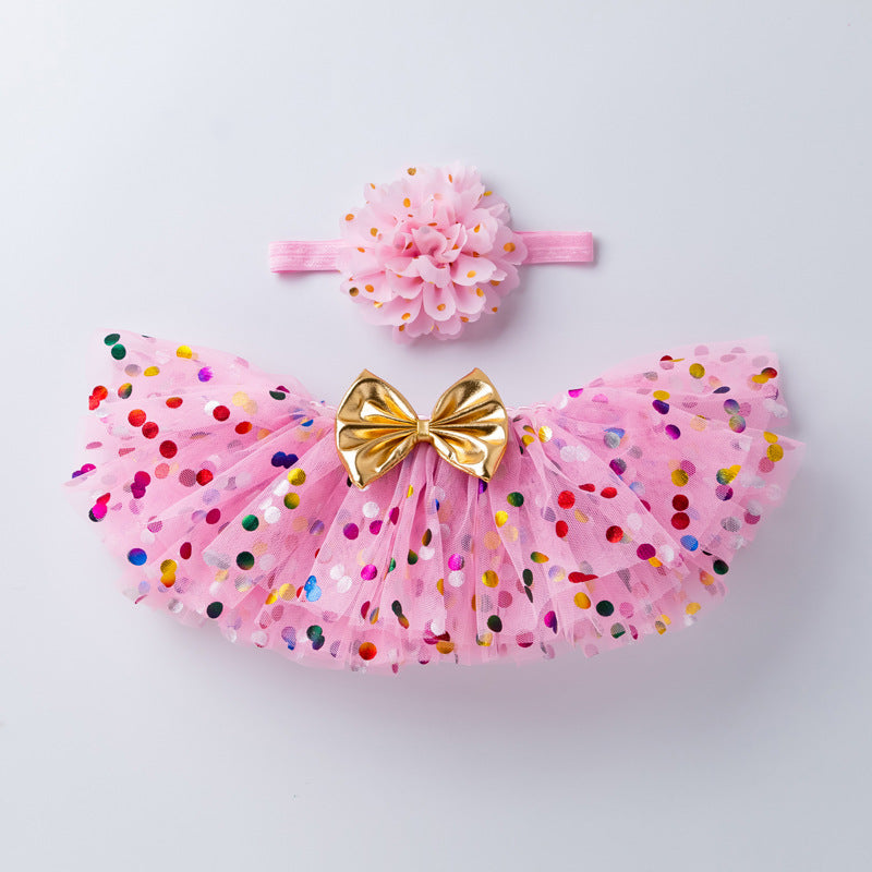 Baby Printed TuTu Mesh Skirt