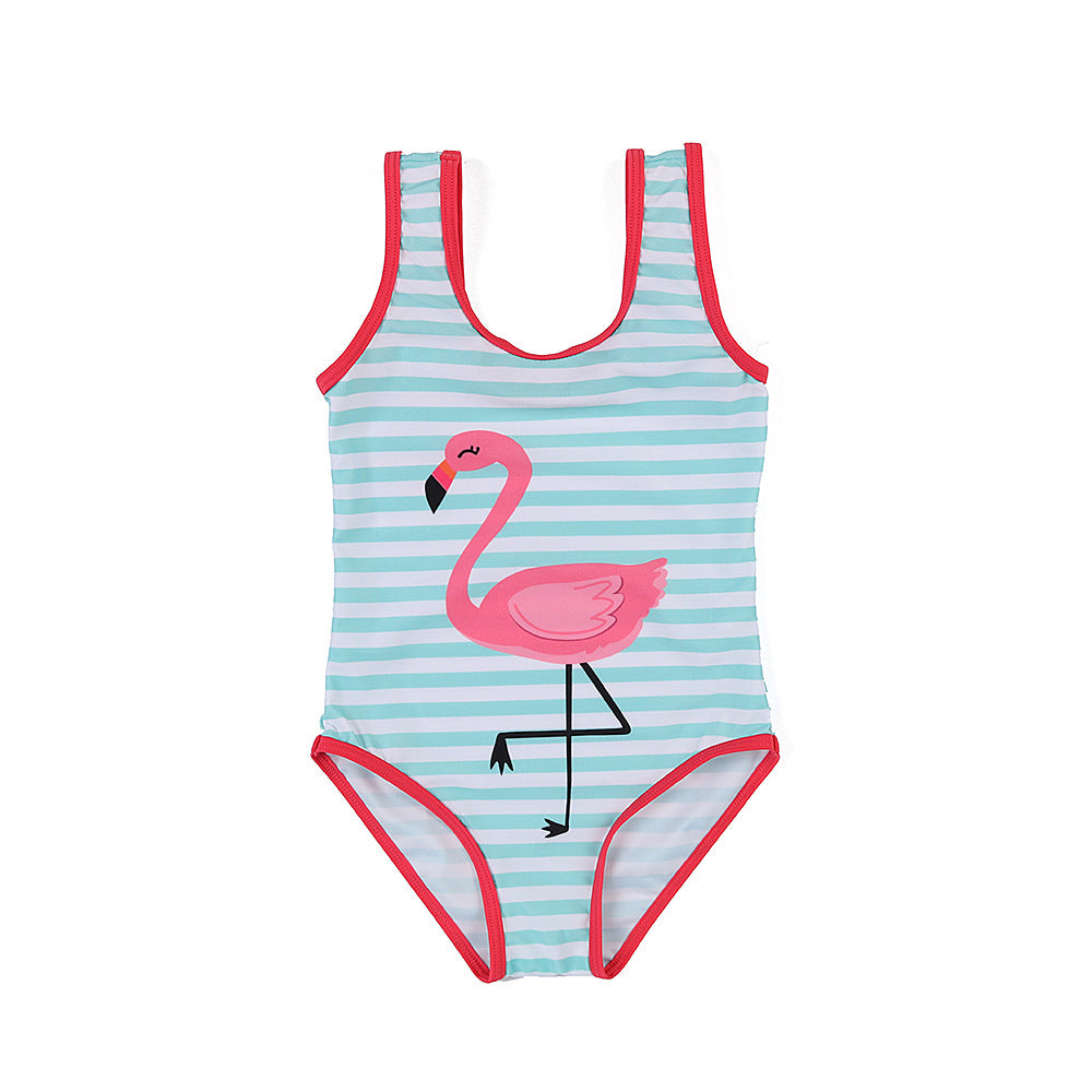 Baby Girl Briefs Comfortable Sleeveless Swimsuit