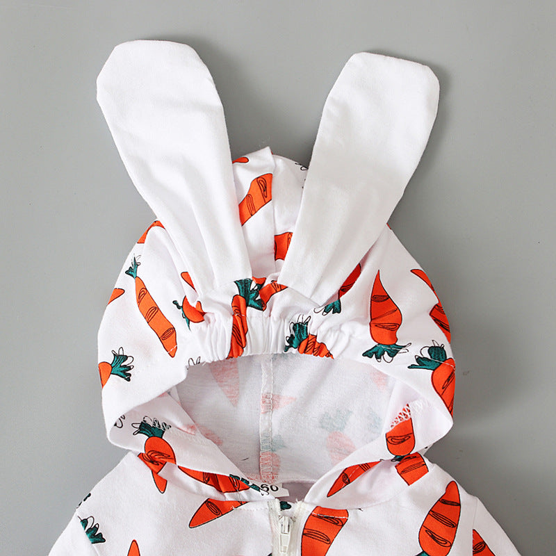 Children's Rabbit Ears Long Sleeve Jumpsuit