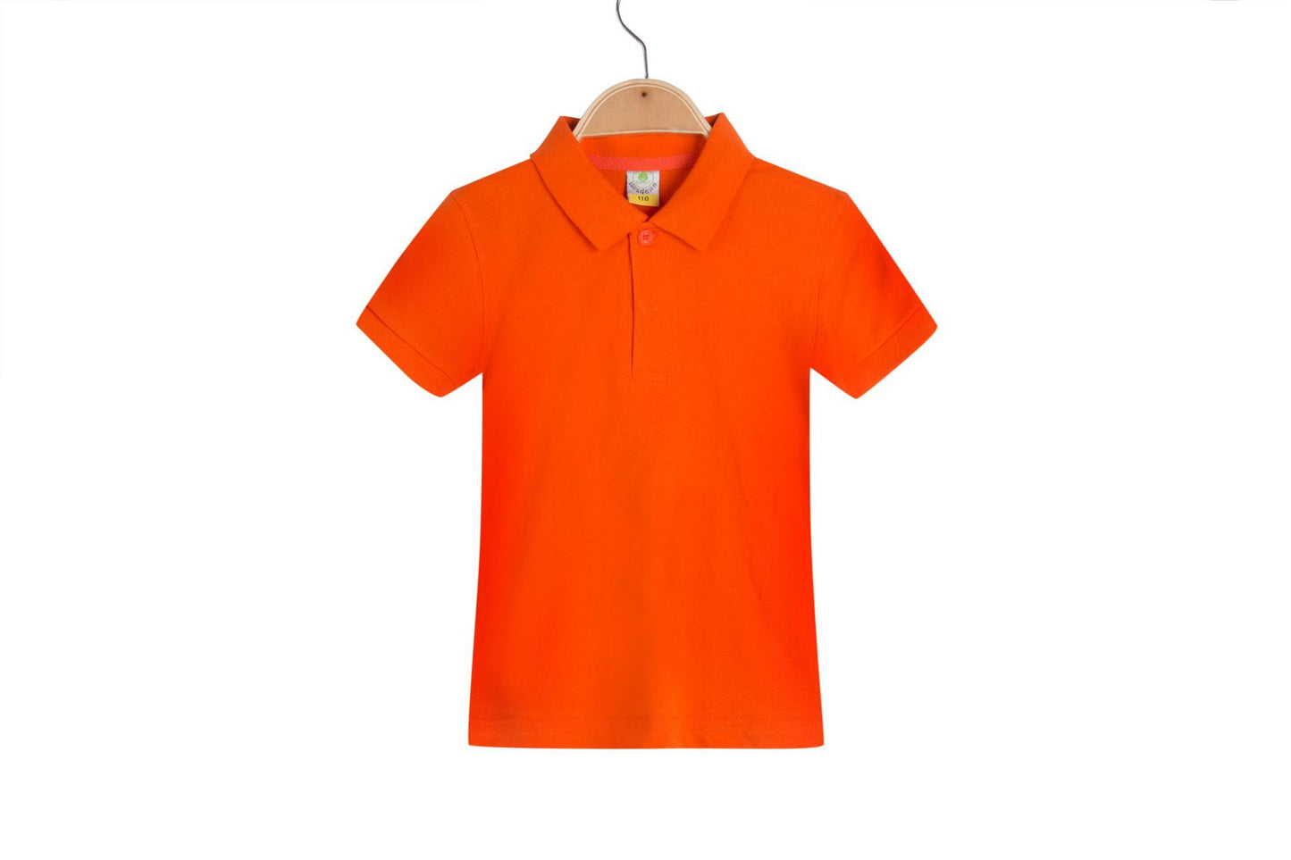 Childrens solid colored Collar T-shirt