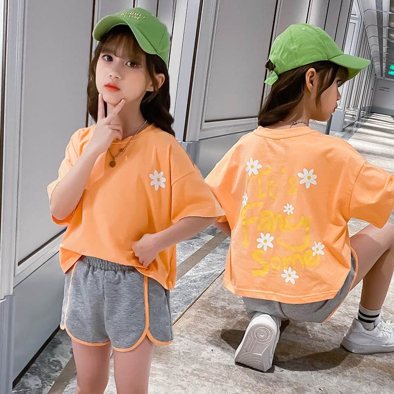 Big Kids Sports Short sleeve two piece