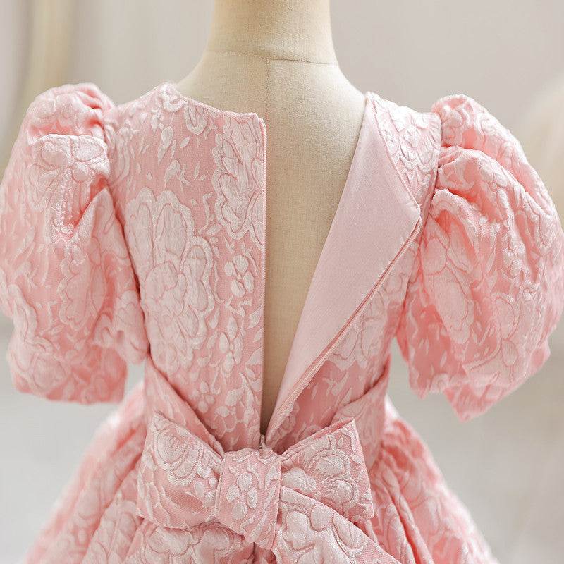 High-end Solid Color Dress And Fluffy Skirt