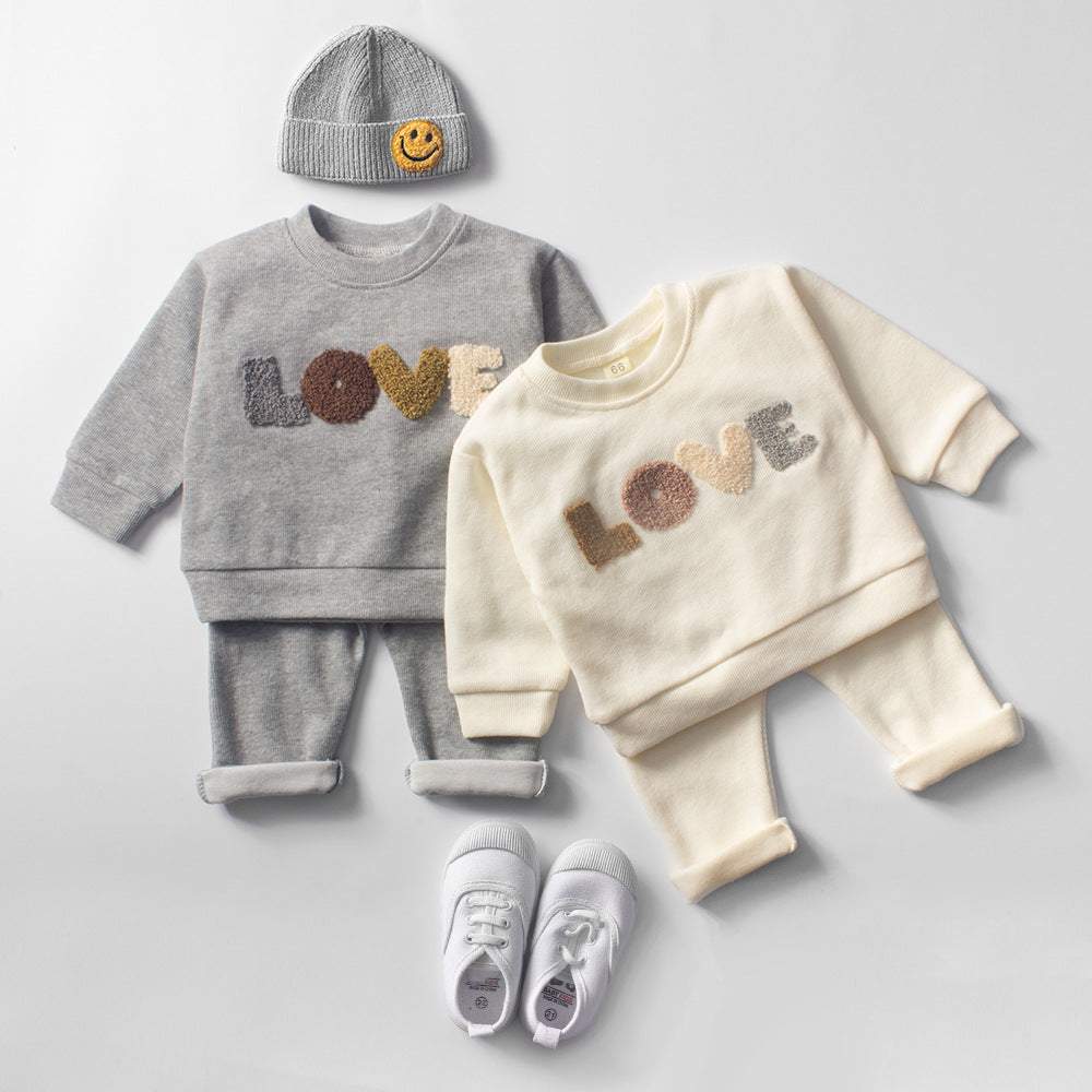 Love Sweatsuit Wool Infant 2pc Set