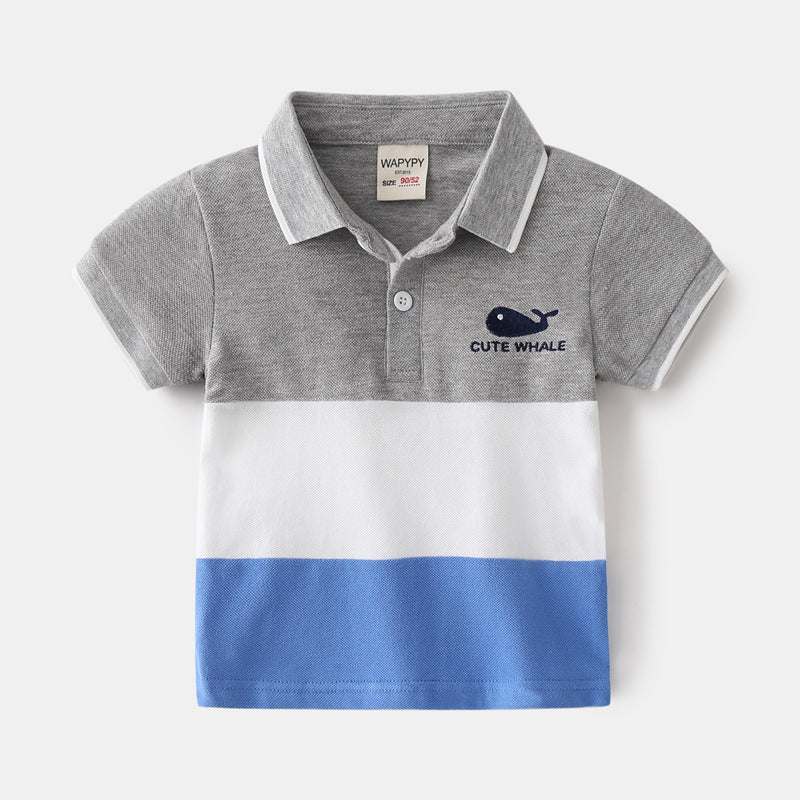 Boys Collar Whale shirt