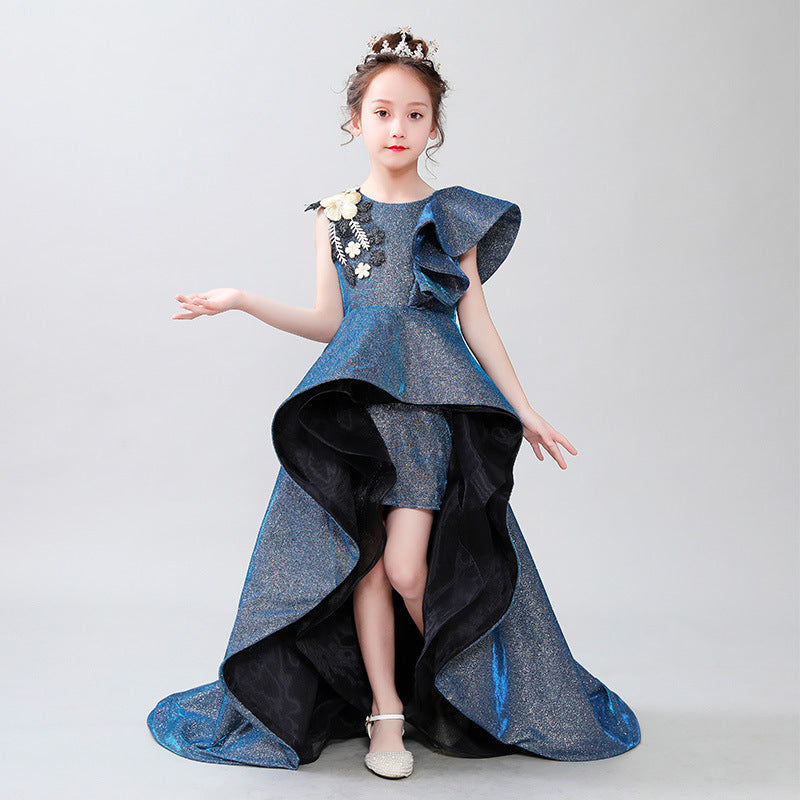 Girl Model Catwalk Evening Trail Host Dress