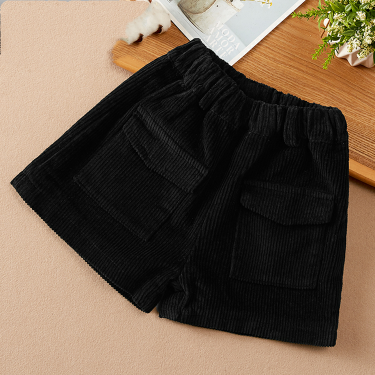 Girls Western Style Children's Corduroy Shorts