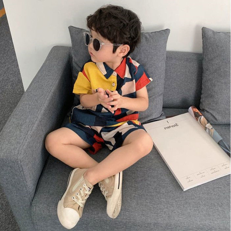Boys Fashion pattern 2pc Set