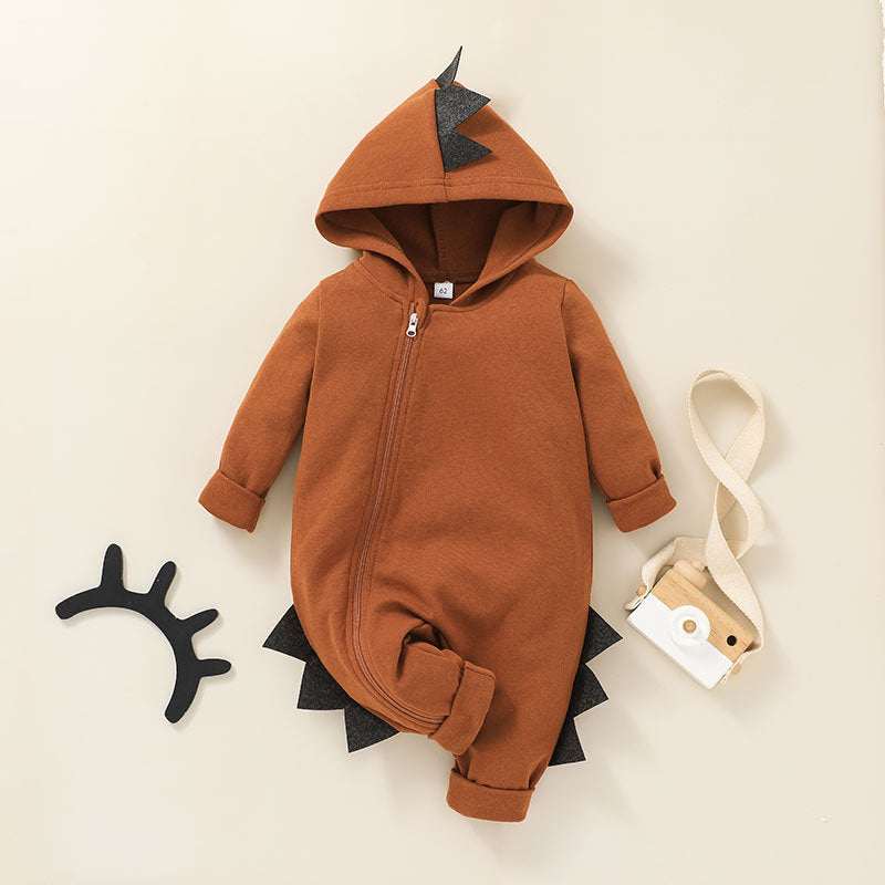 Infant Cartoon Style Long-sleeved One-piece