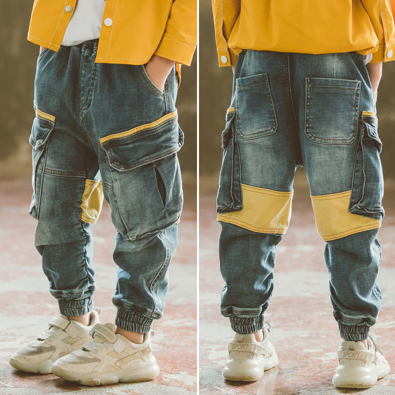 Boys Spring And Autumn Jeans Loose