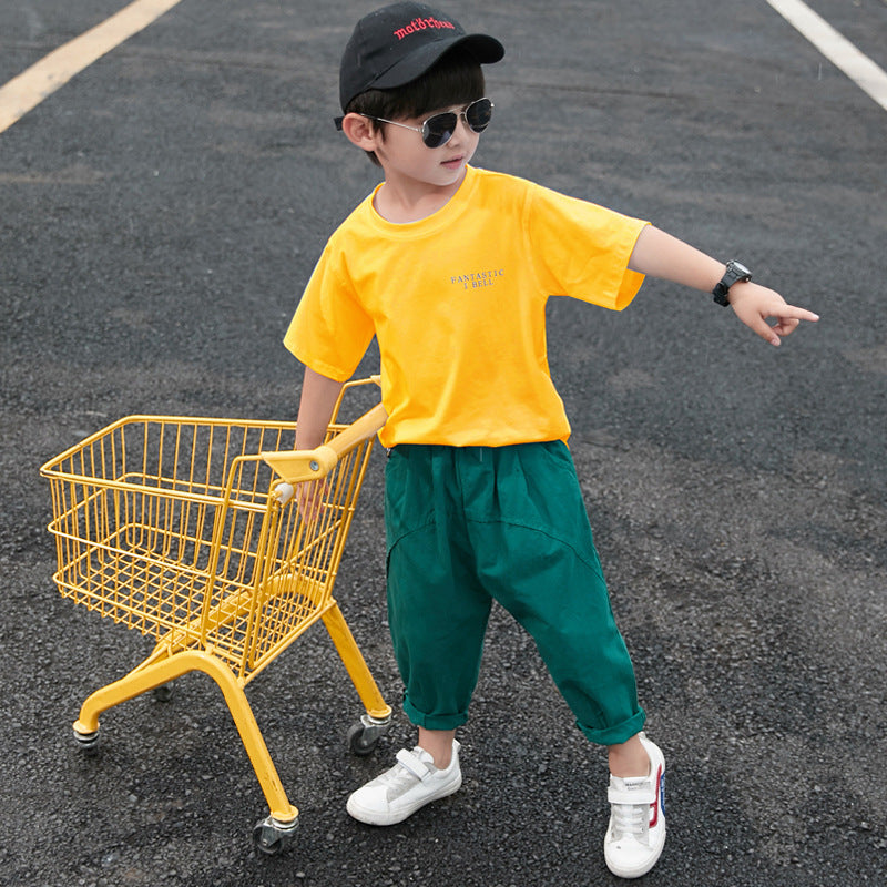 Boys Summer style Dinosaur Short Sleeve 2pc Set